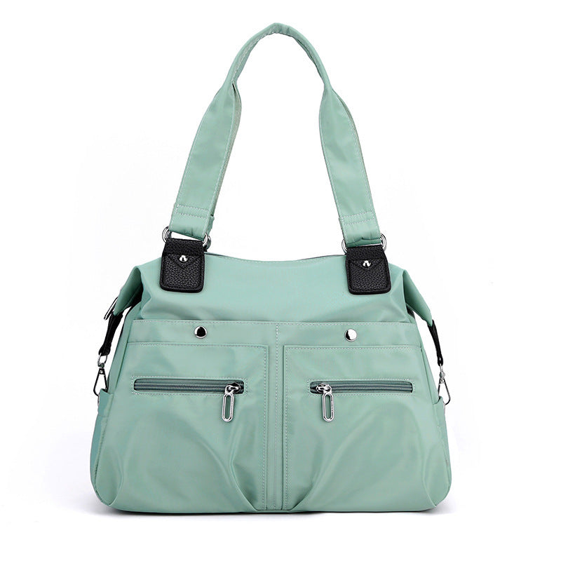 Multi-Pocket Nylon Shoulder Tote Bag - KALAY STORE