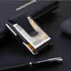 Carbon Fiber RFID Blocking Wallet with Integrated Money Clip - KALAY STORE