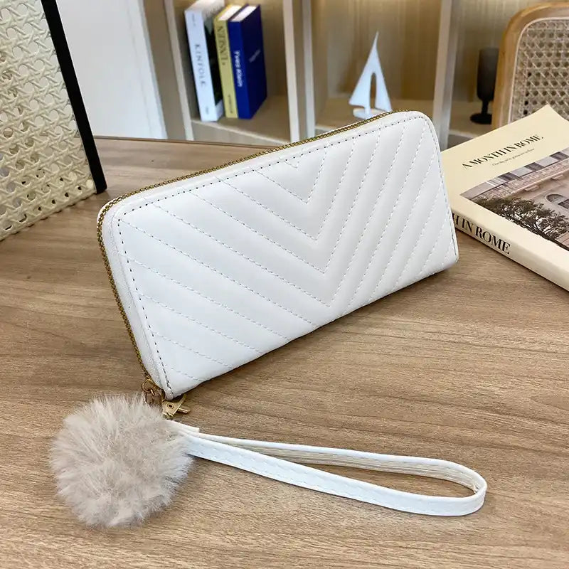 Fashionable Long Zipper Closure Wallet - KALAY STORE