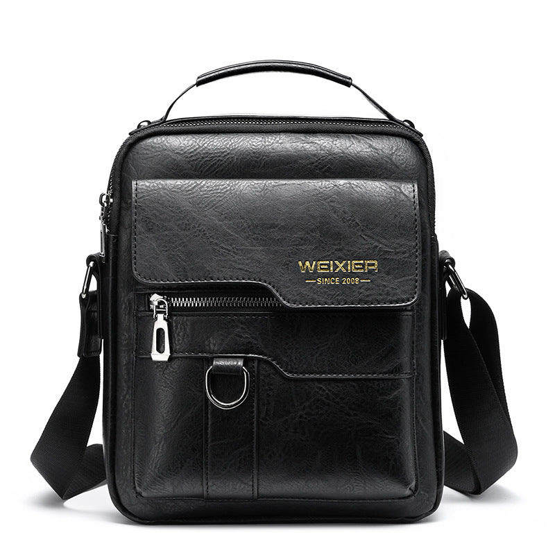 WEIXIER Multi-Pocket PU Leather Messenger Bag - KALAY STORE