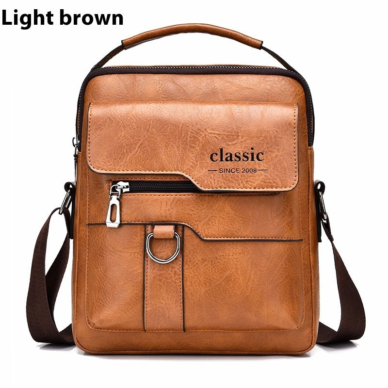 WEIXIER Multi-Pocket PU Leather Messenger Bag - KALAY STORE