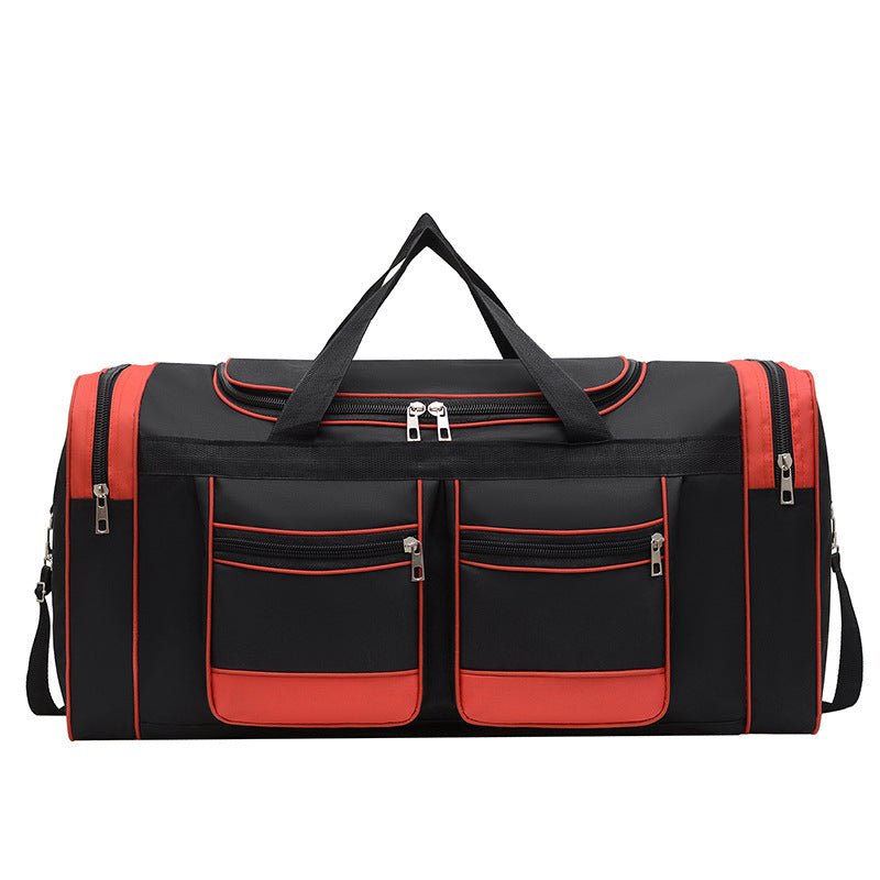 Large Capacity Nylon Travel Duffel Bag with Multiple Zippered Pockets - KALAY STORE