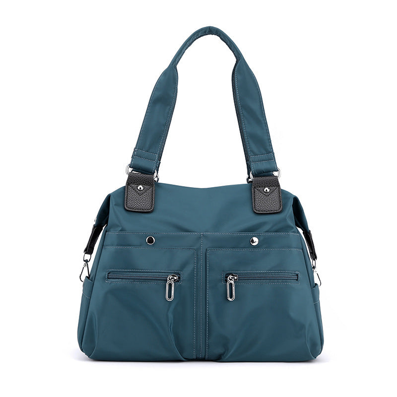 Multi-Pocket Nylon Shoulder Tote Bag - KALAY STORE