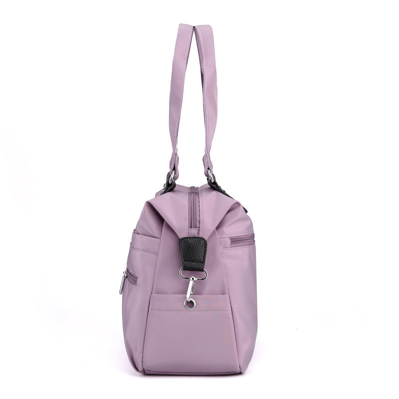 Multi-Pocket Nylon Shoulder Tote Bag - KALAY STORE