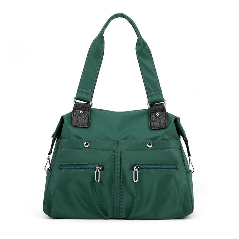 Multi-Pocket Nylon Shoulder Tote Bag - KALAY STORE