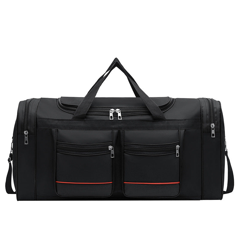Large Capacity Nylon Travel Duffel Bag with Multiple Zippered Pockets - KALAY STORE
