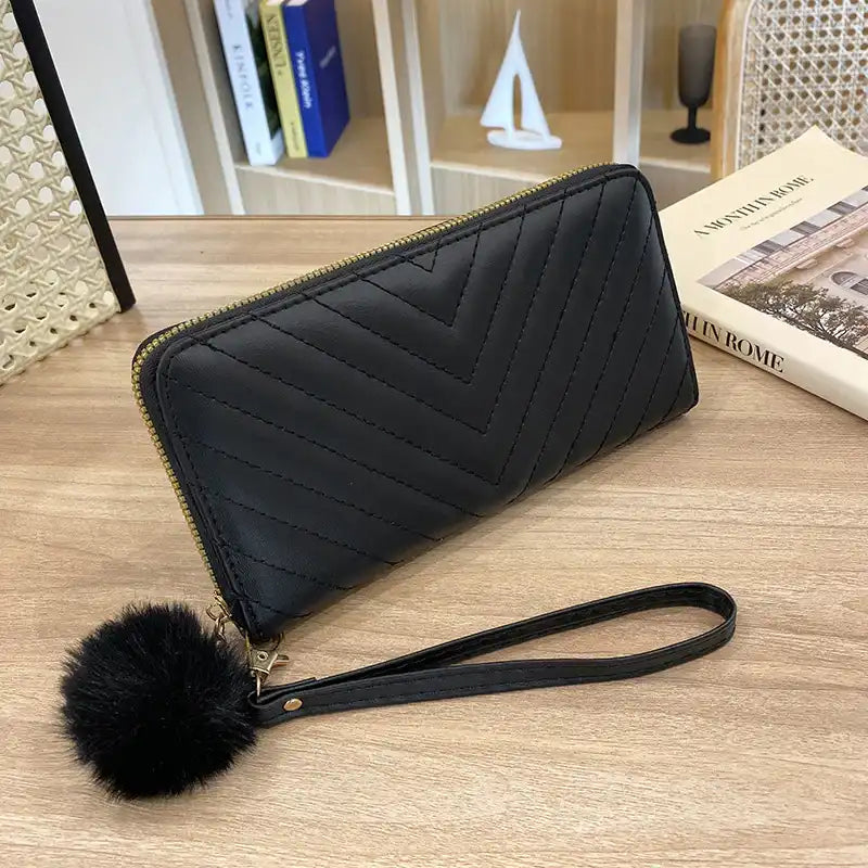 Fashionable Long Zipper Closure Wallet - KALAY STORE