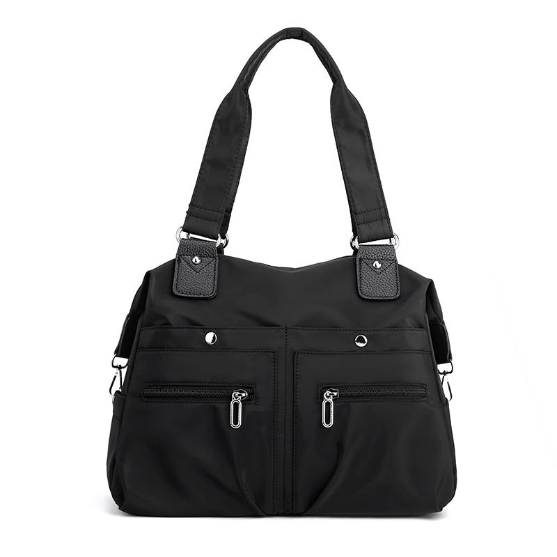 Multi-Pocket Nylon Shoulder Tote Bag - KALAY STORE