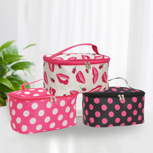 Satin Finish Cosmetic Organizer with Multiple Print Options